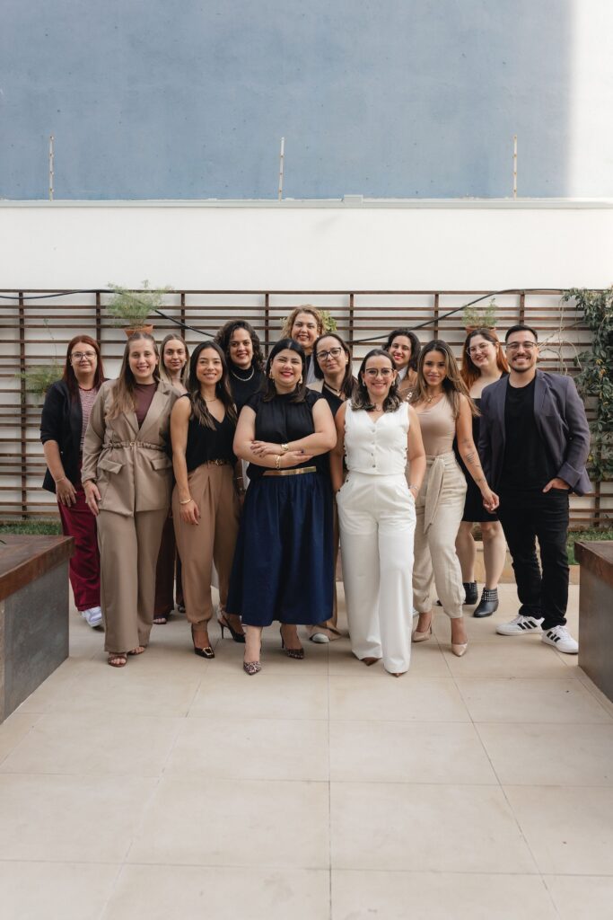 Equipe completa da clínica